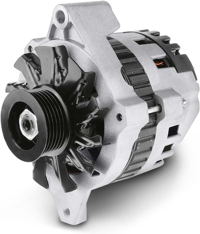 Alternator for Chevrolet P30 1987-1988, R3500 1991, V3500 1991, GMC P3500 1987-1988, 7.4L V8, 12V 105A, 6-Groove Pulley