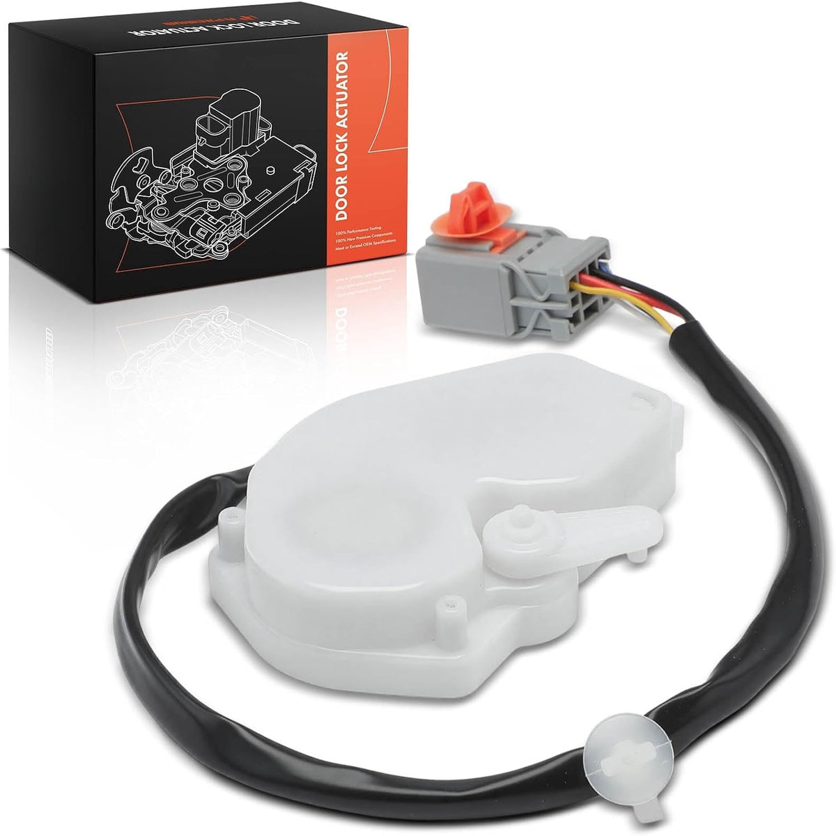 Front Left Driver Side Door Lock Actuator for Honda CR-V 1997-2001, Prelude 1997-1998, 2000-2001, 6-Pin, Without Latch