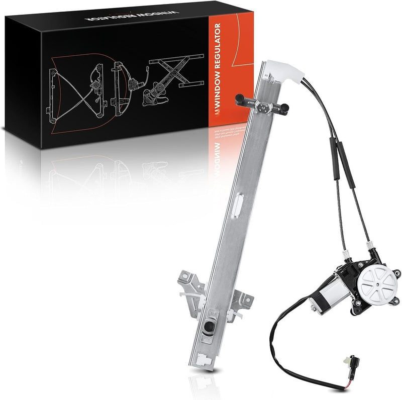 Front Left Driver Side Power Window Regulator with Motor for Kia Sportage 2000-2002 4-Door, From 8/1999, 2-Pin