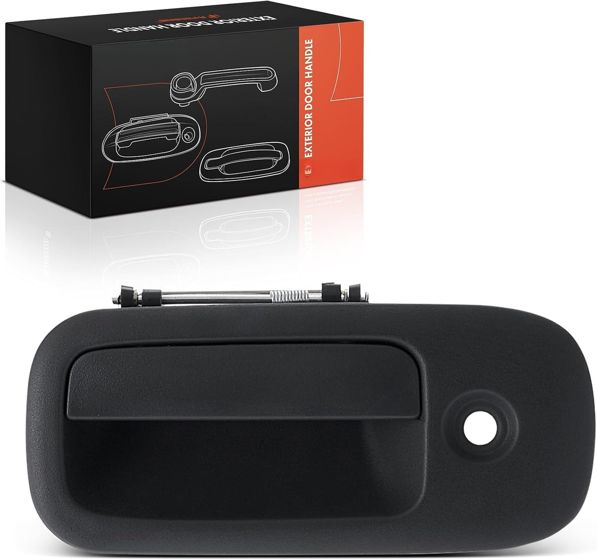 Front Left Driver Side Exterior Door Handle with Keyhole for Chevrolet Express 1500 2500 3500 1996-2002, GMC Savana 1500 2500 3500 1996-2002