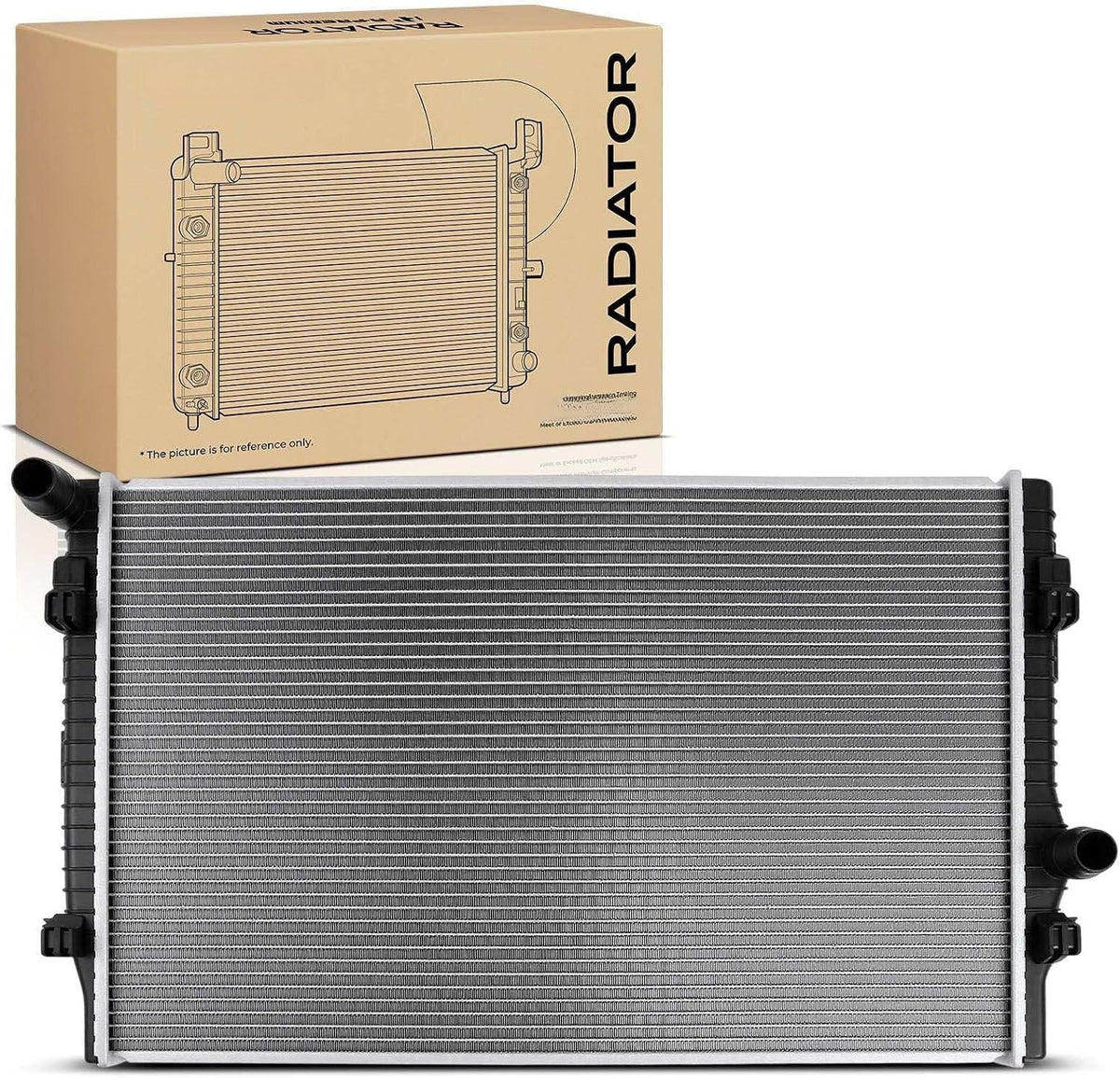 Engine Coolant Radiator for Volkswagen GTI 2015-2022, Golf 2015-2019, Jetta 2019-2021, Tiguan 2018-2021, Audi A3 2015-2017, S3 2015-2020