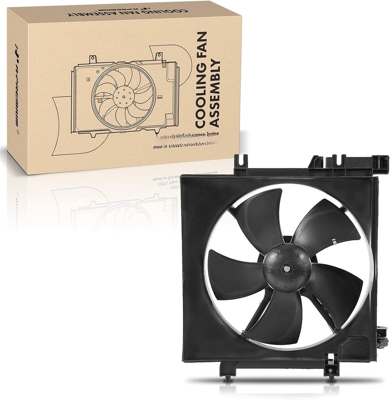 Radiator Cooling Fan Assembly with Motor and Shroud for Subaru Forester 2009-2013, Impreza 2008-2011, 2.5L Non-Turbo