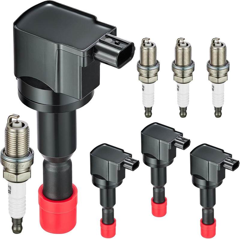 Ignition Coil and Iridium Spark Plug Kit for Honda 1.5L L4, 4 Coils and 4 Plugs, Replaces UF581
