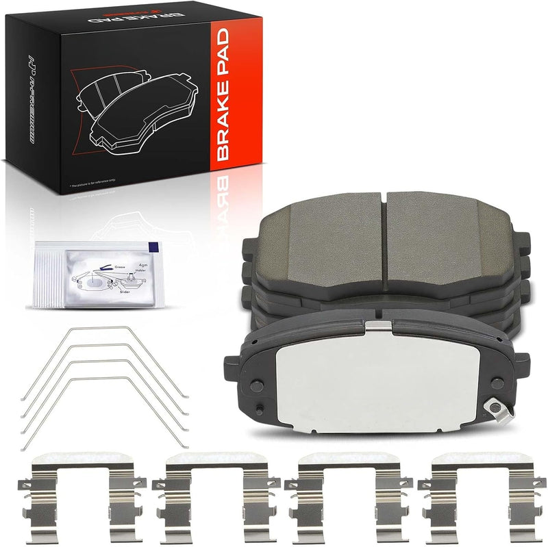 Front Ceramic Brake Pads for Hyundai Kona 2018-2023, Elantra GT 2018-2020, Kia Soul 2014-2019, Forte 2019-2022