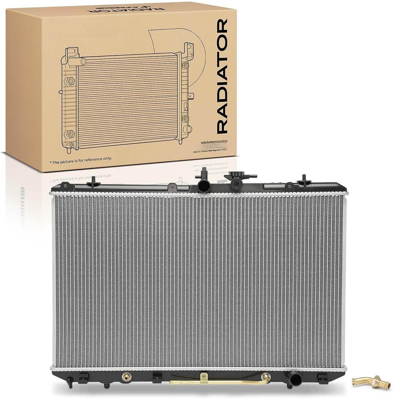 Radiator with Transmission Oil Cooler for Toyota Highlander 2008-2013 3.5L V6 with Tow Package, Automatic Transmission