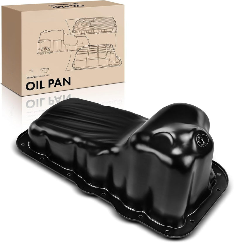 Engine Oil Pan with Drain Plug for Jeep Liberty 2002-2012, Dodge Ram 1500 2002-2010, Nitro 2007-2012, Dakota 2004-2005