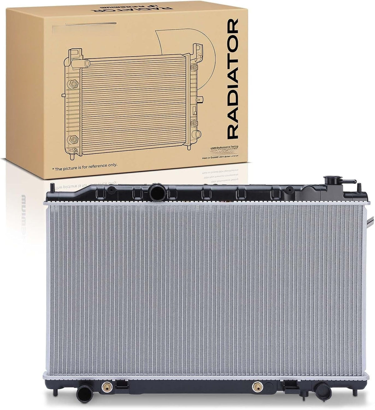 Radiator with Transmission Oil Cooler for Nissan Altima 2002-2006, L4 2.5L, Automatic Transmission