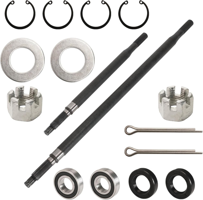 Rear Axle Shaft with Bearing and Seal for EZGO RXV Electric 2008 and Up Golf Cart