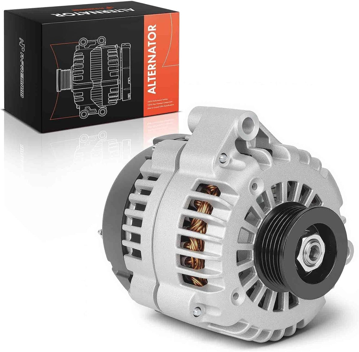 Alternator for Chevrolet Silverado 1500 1999-2004, Tahoe 2000-2004, Avalanche 2002-2004, GMC Sierra 1500 1999-2004, 105A, 4-Pin