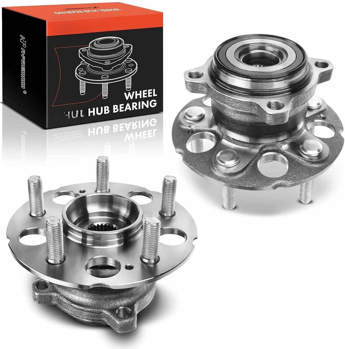 Rear Wheel Bearing and Hub Assembly Pair for Honda CR-V 2007-2011 4WD, Acura RDX 2007-2012, AWD, 5-Lug