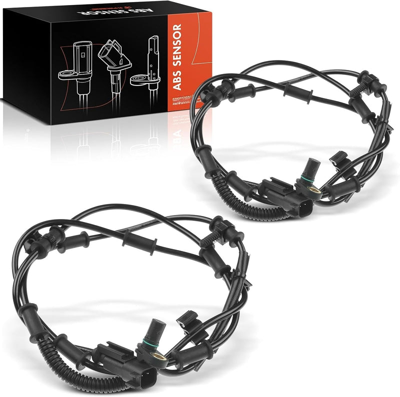 Front ABS Wheel Speed Sensors Set of 2 for Ram 2500 2014-2018, Ram 3500 2014-2018, 5.7L 6.4L 6.7L, Off Road Suspension