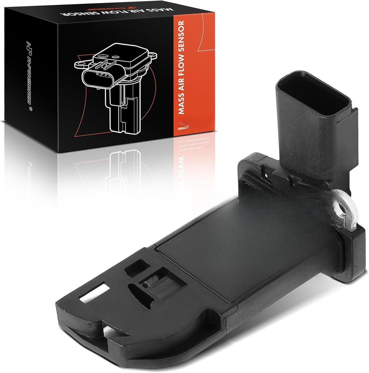 Mass Air Flow MAF Sensor for Ford Escape 2013-2016, Transit Connect 2014-2015 2.5L, F-250 Super Duty 2011-2016 6.7L, 4-Pin, Without Housing