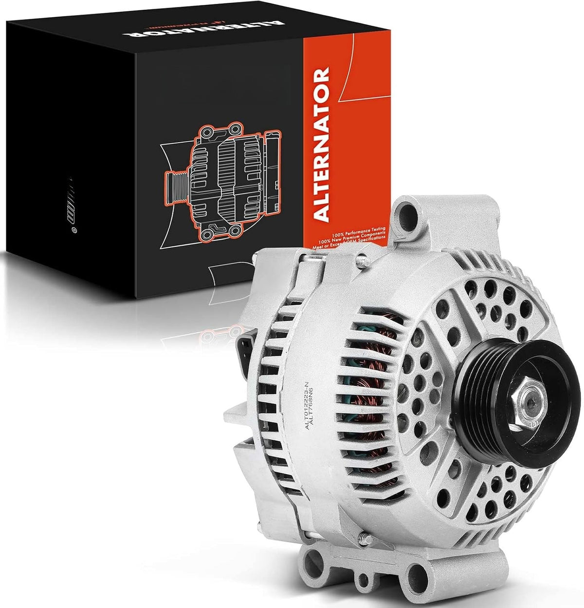 Alternator 12V 130A with 6-Groove Pulley for Ford F-150 1997-2003, Ranger 1996-2001, Explorer 1995-2000, Mazda B3000 2000-2008, B4000 1998-2003