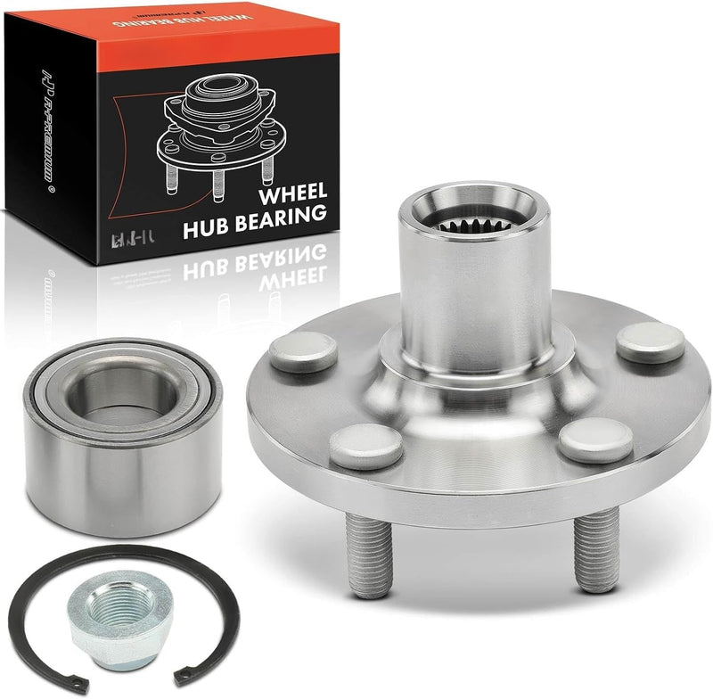 Front Wheel Bearing and Hub Kit for Toyota Corolla 2003-2019, FWD, 5 Wheel Studs