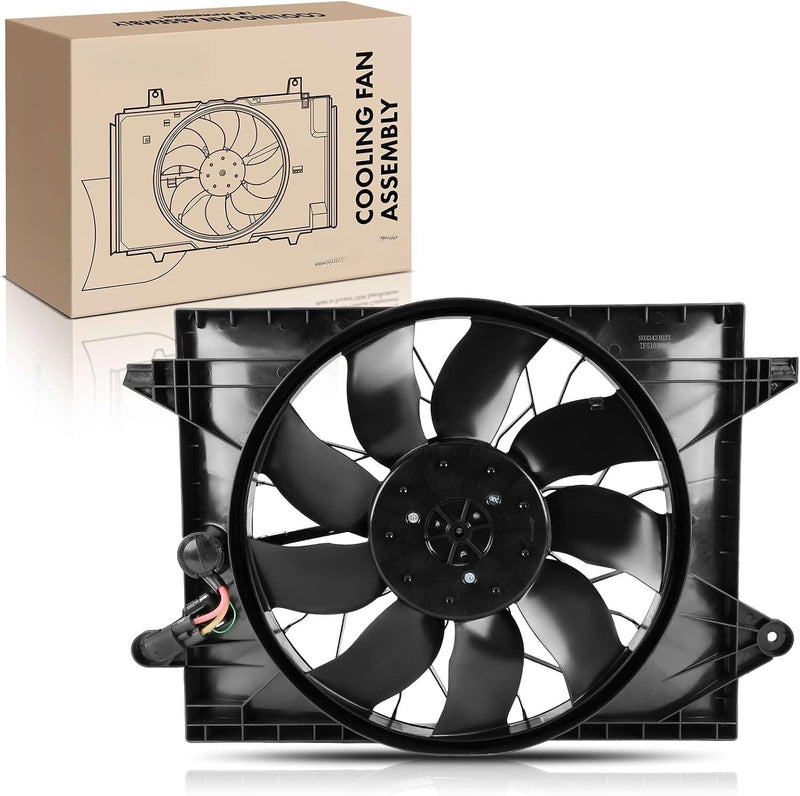 Engine Radiator Cooling Fan Assembly with Brushless Motor and Shroud for Dodge Challenger 2015-2021, Charger 2015-2021
