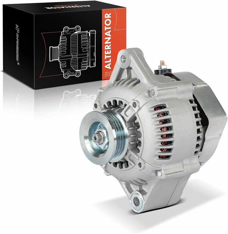 Alternator for Honda Civic 1992-1995 1.6L, Civic del Sol 1994-1995 1.6L L4, 12V 70A, 4-Groove Pulley, Counterclockwise