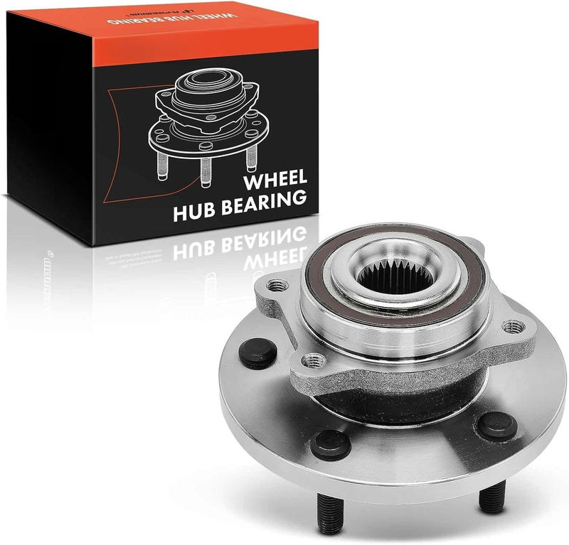 Front Wheel Bearing and Hub Assembly, 5-Lug, for Dodge Journey 2009-2020, Left or Right