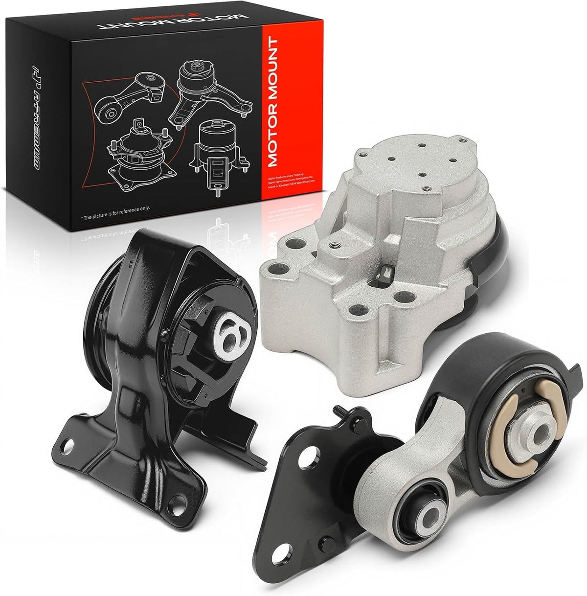 Engine, Transmission and Torque Strut Mount Set of 3 for Ford Edge 2007-2010, Lincoln MKX 2007-2010 3.5L
