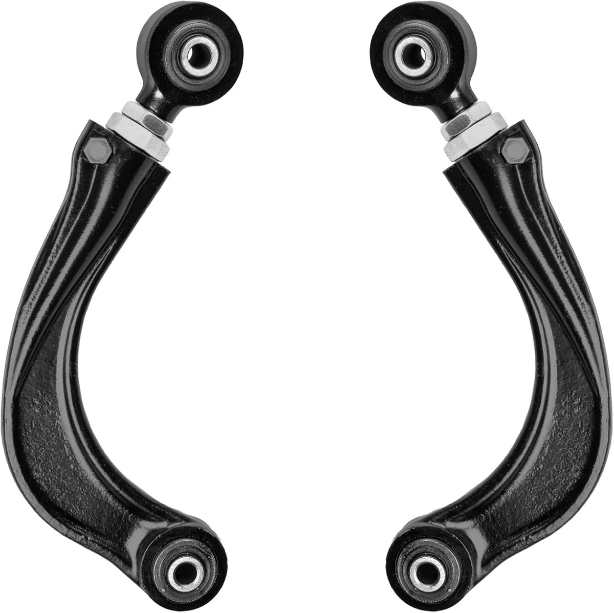 2PC K100002 Professional Suspension Adjustable Rear Upper Control Arm Assembly Compatible with Ford C-Max Escape Focus Mazda 3 5 Volvo C30 C70 S40 V50 45K0187