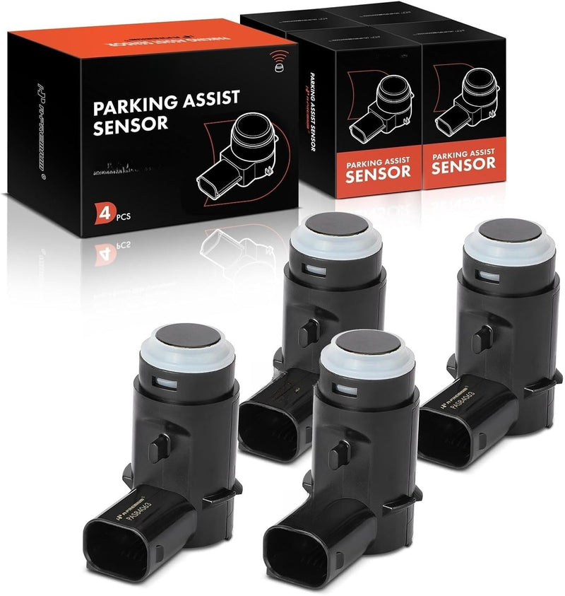 Rear Parking Assist Sensor Set of 4 for Ford F-150 2009-2014, Lincoln Mark LT 2010-2014, with Reverse Proximity System