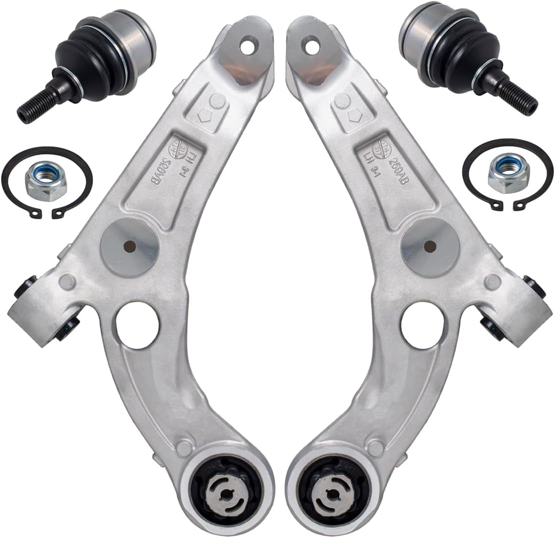 4Pc Suspension Kits Front Lower Control Arm and Ball Joint Compatible with 2014-2018 Je-Ep Cherokee (Replace # K643179 K643180 K500287 4668993AA 4668994AA 68224650AA)