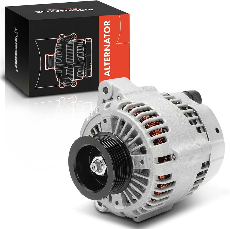 Alternator for Honda Odyssey 1999-2001, 3.5L V6, 12V 130A, 6-Groove Clutch Pulley