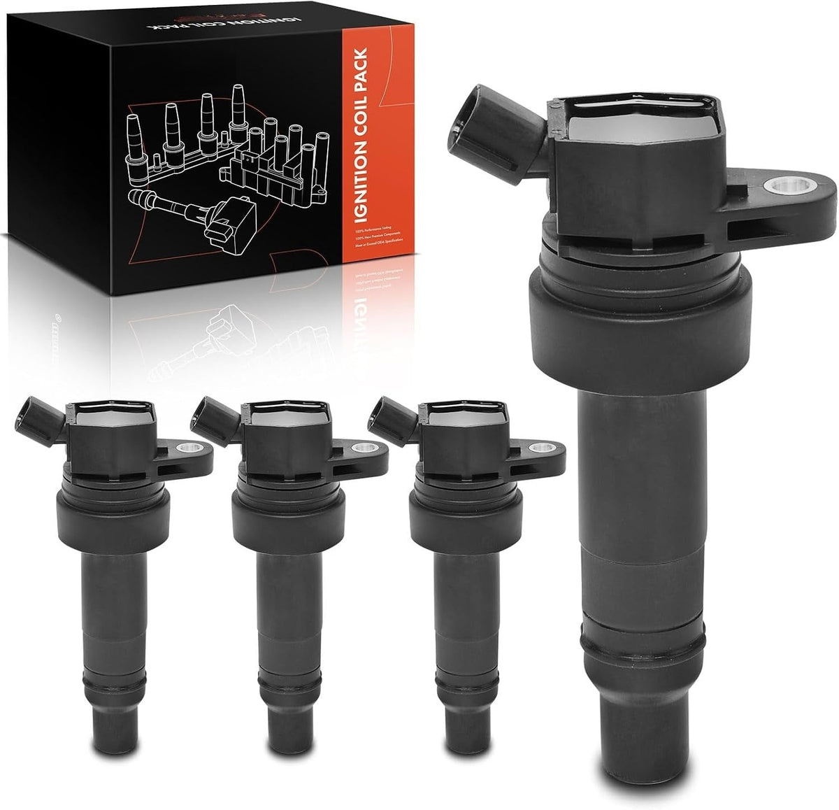 Ignition Coils for Hyundai Veloster 2013-2015, Kia Forte Koup 2014-2015, Forte5 2014-2015 1.6L Turbo, Set of 4