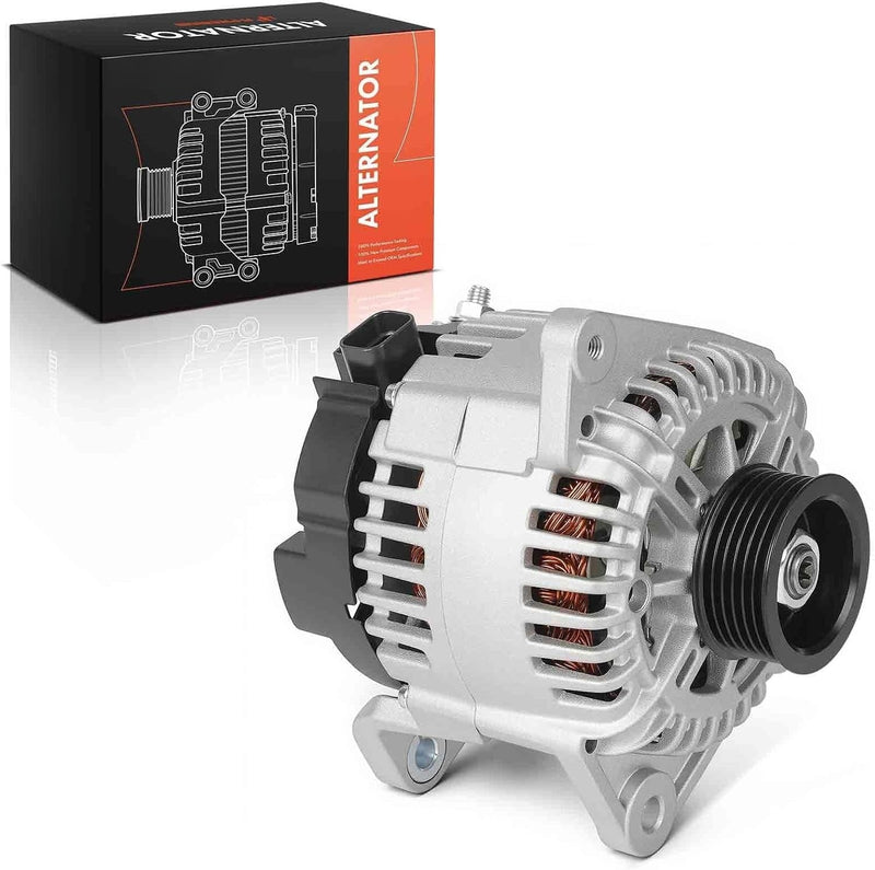Alternator for Nissan Maxima 2004-2008, 3.5L V6, 12V 120A 6-Groove Pulley