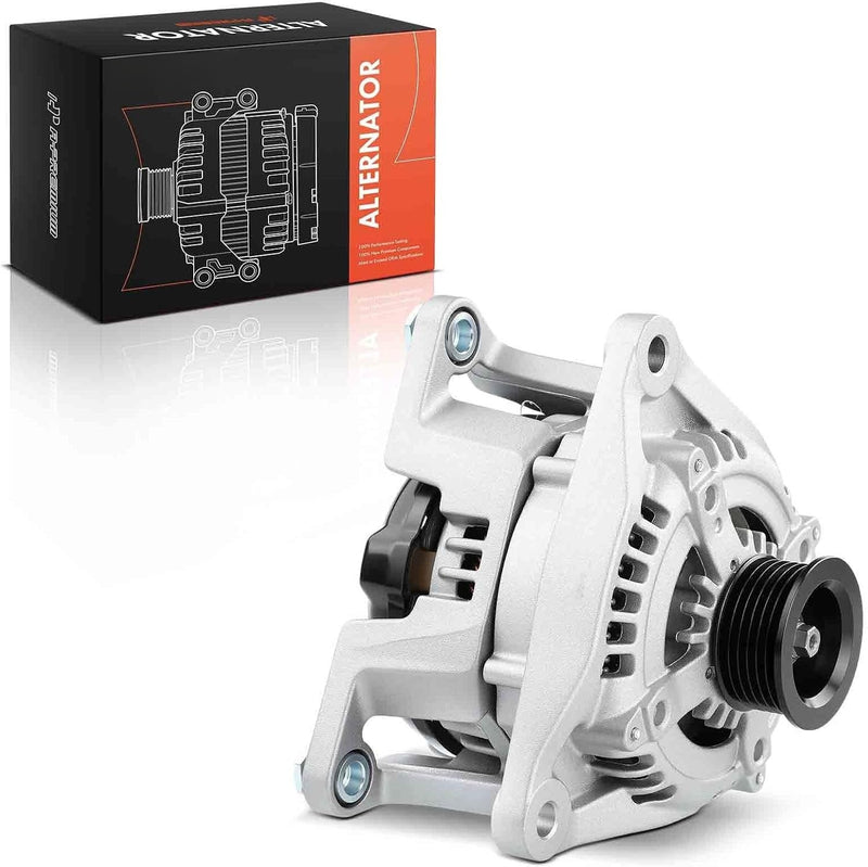 Alternator 12V 160A with 6-Groove Pulley for Ram 2500 2011-2018, 3500 2011-2018, 1500 2011-2012, Dodge Ram 1500 2009-2010