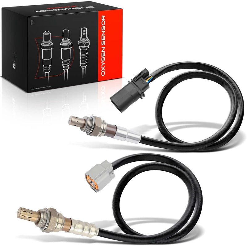 Upstream and Downstream O2 Oxygen Sensors for Hyundai Sonata 2009-2012, Kia Optima 2011-2013, 2.4L, Pair