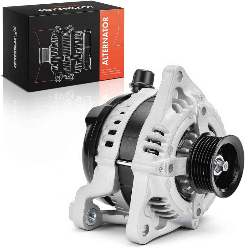 Alternator for Ford Mustang 2011-2014 3.7L V6 Automatic, 12V 150A 6-Groove Pulley CW