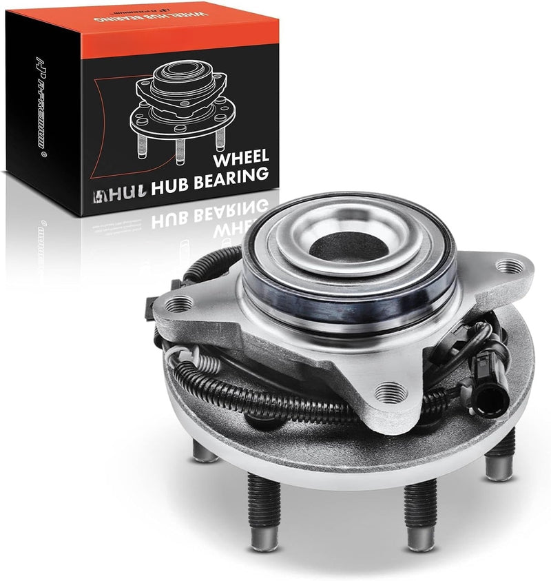 Front Wheel Bearing and Hub Assembly with ABS for Ford F-150 2009-2010 RWD, 6 Lug