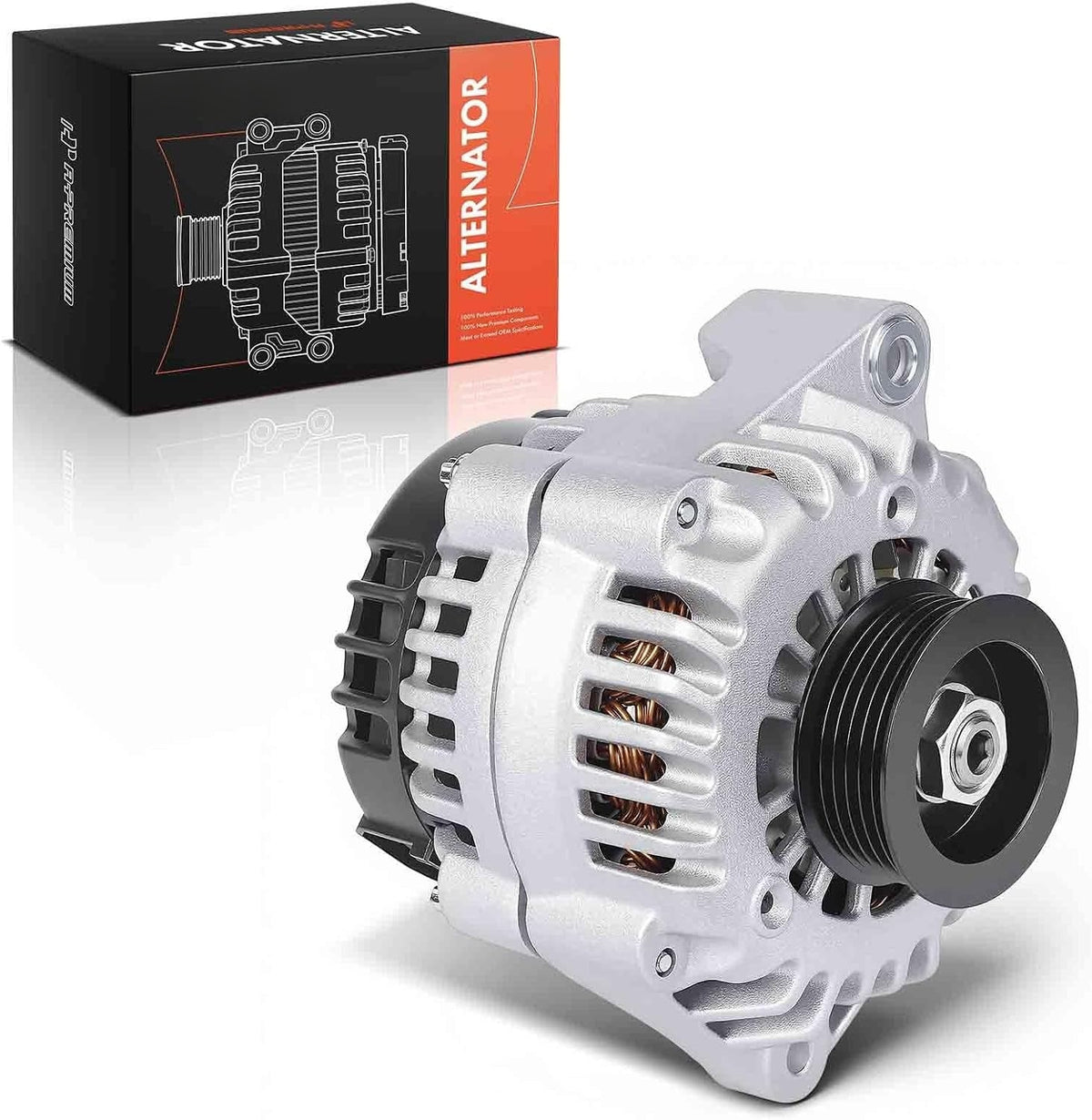 Alternator for Honda Accord 2003, 3.0L V6, 12V 105A 6-Groove Pulley