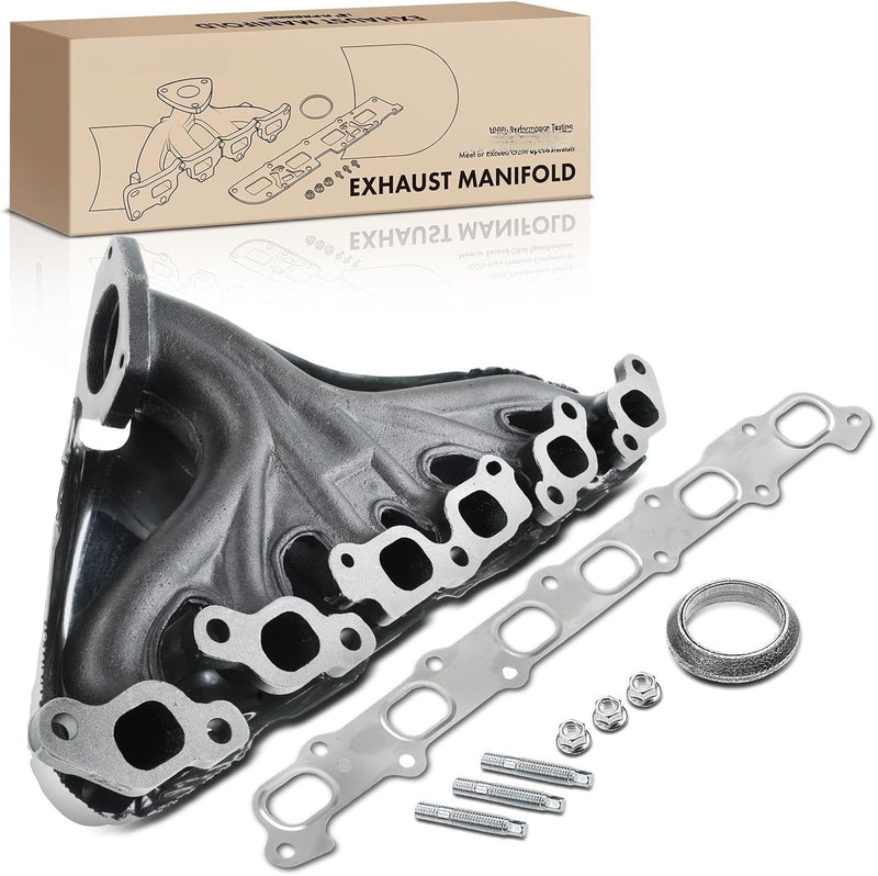 Exhaust Manifold Kit with Gaskets for Chevrolet Trailblazer 2002-2005, GMC Envoy 2002-2005, Buick Rainier 2004-2005
