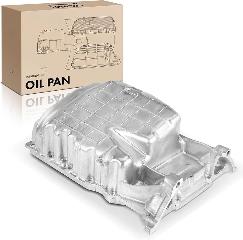 Aluminum Engine Oil Pan With Drain Plug for Acura TSX 2008-2014, Honda Accord 2008-2012, Crosstour 2012-2014 2.4L