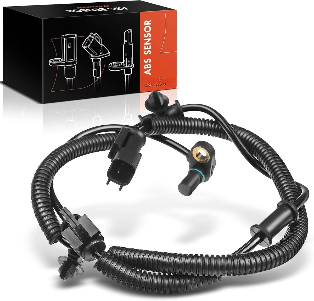 Front ABS Wheel Speed Sensor for Ford F-150 2011-2014, Lincoln Navigator 2011-2014, Left or Right, 2-Pin