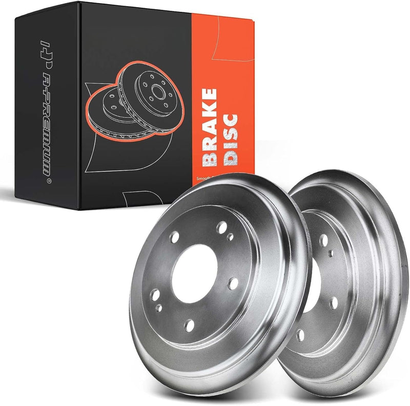 Rear Brake Drums for Honda Civic 2006-2015, 9.84 in, Left and Right, Pair
