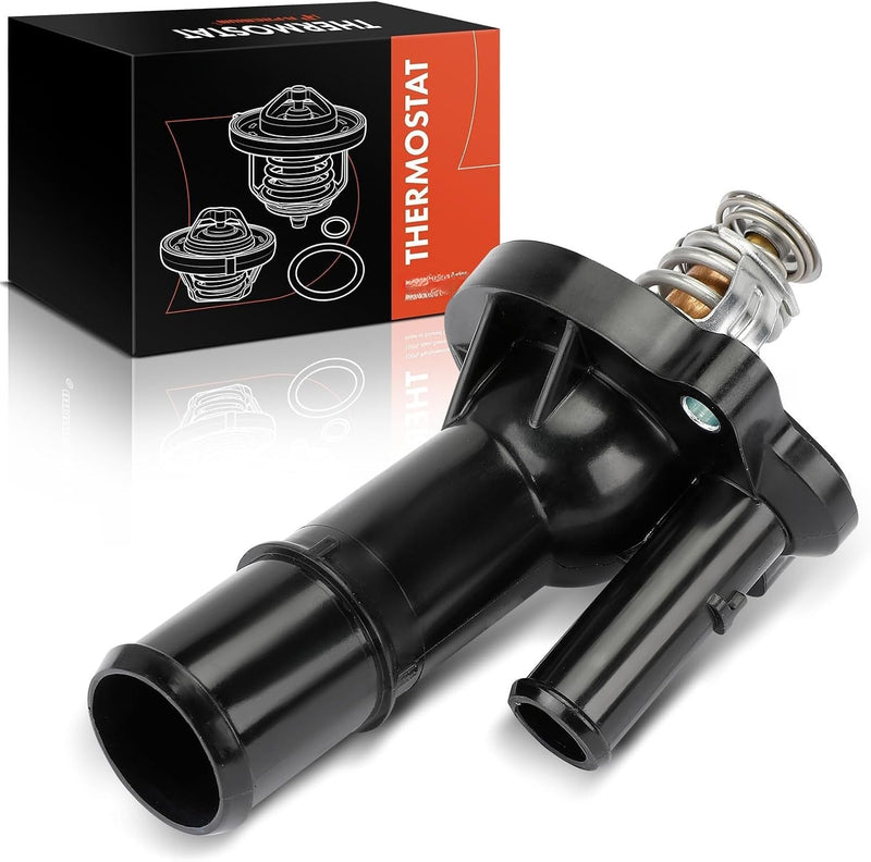 Engine Coolant Thermostat Housing Assembly with Seal for Ford Focus 2012-2018 2.0L, 91°C