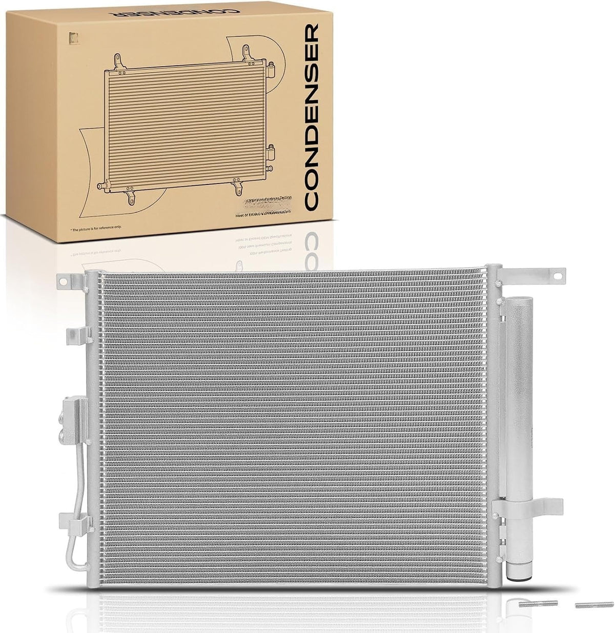 A/C Condenser with Receiver Drier for Kia Soul 2010-2011 2.0L