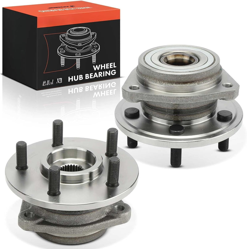 Front Wheel Bearing and Hub Assembly for Jeep Wrangler 1990-1998, Cherokee 1990-1998, Grand Cherokee 1993-1998