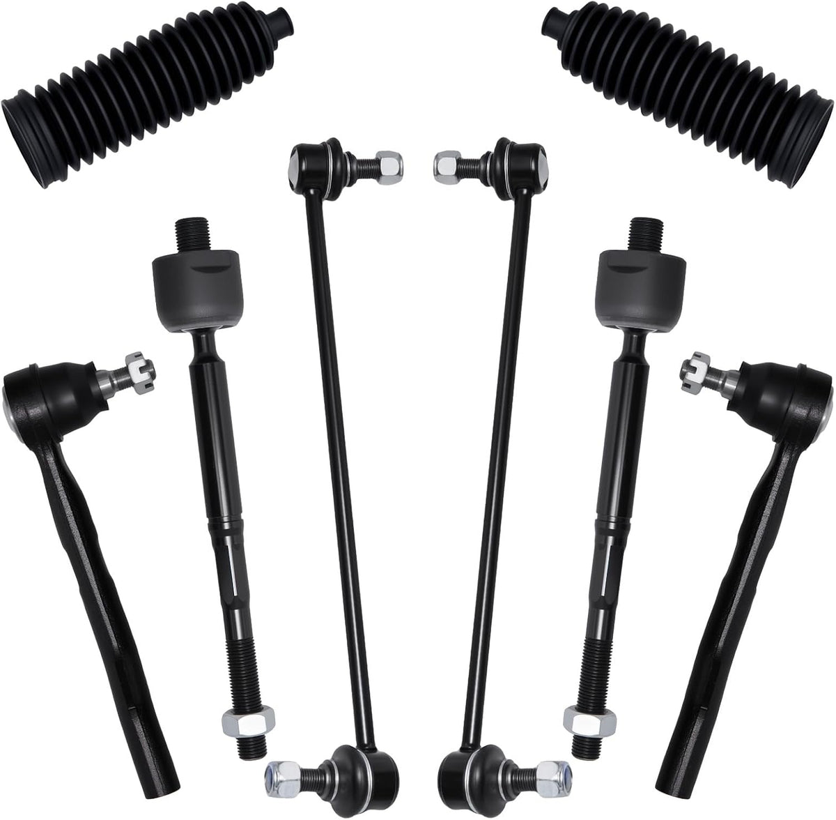 8Pcs Tie Rod Ends Kit Fit for 2018-2025 Ho-Nda Odyssey