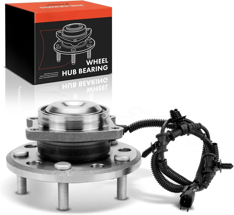 Rear Wheel Bearing and Hub Assembly with ABS Sensor, 5-Lug, for Chrysler Pacifica 2017-2020 without Adaptive Cruise Control