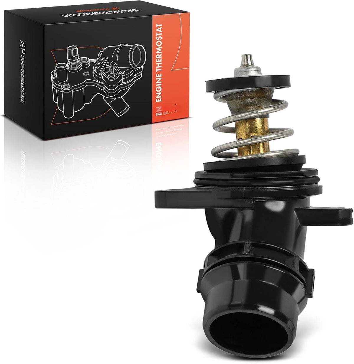Thermostat Housing with Seal for Volkswagen Jetta 2009-2011, GTI 2011-2014, Passat 2013-2015, CC 2013-2017, Audi Q5 2013-2017, Q3 2015-2018, 2.0L