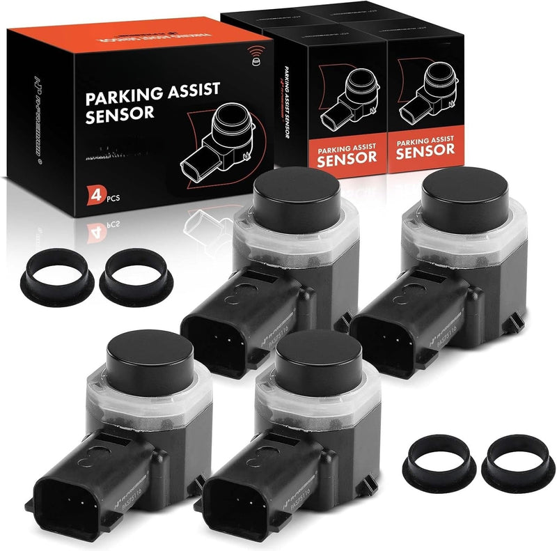 Reverse Backup Parking Assist Sensors, Set of 4, 3-Pin, for Ford F-150 2015-2020, F-250 F-350 F-450 Super Duty 2016-2020