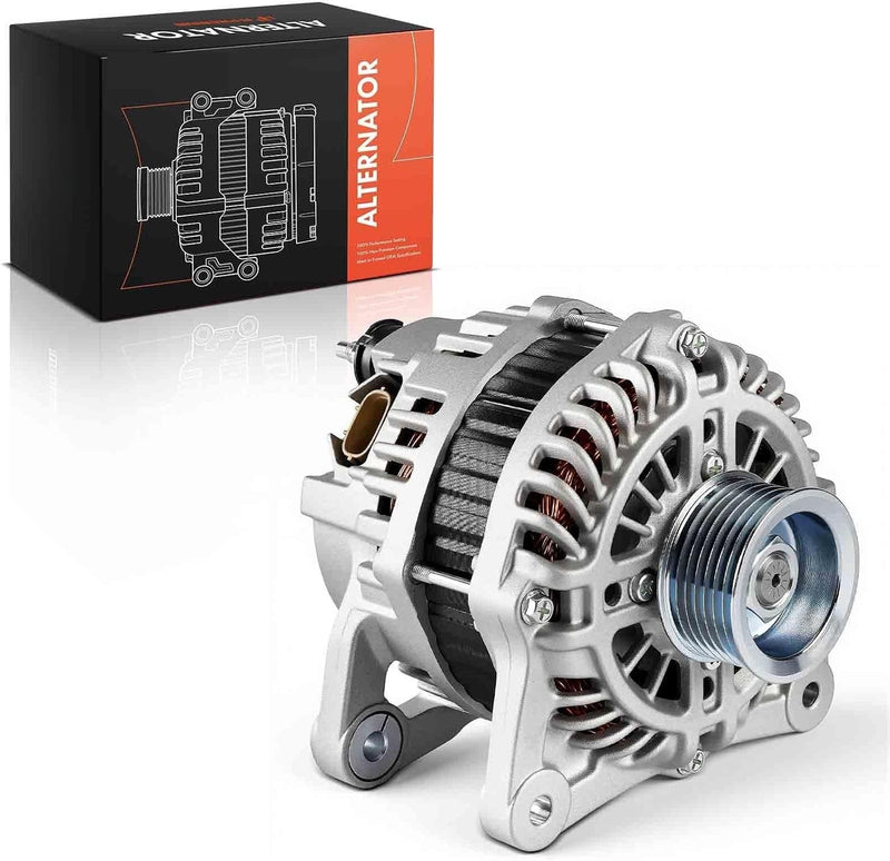 Alternator for Nissan Versa 2012-2019, Versa Note 2014-2019, Micra 2015-2019, 1.6L, 12V 110A 7-Groove Pulley