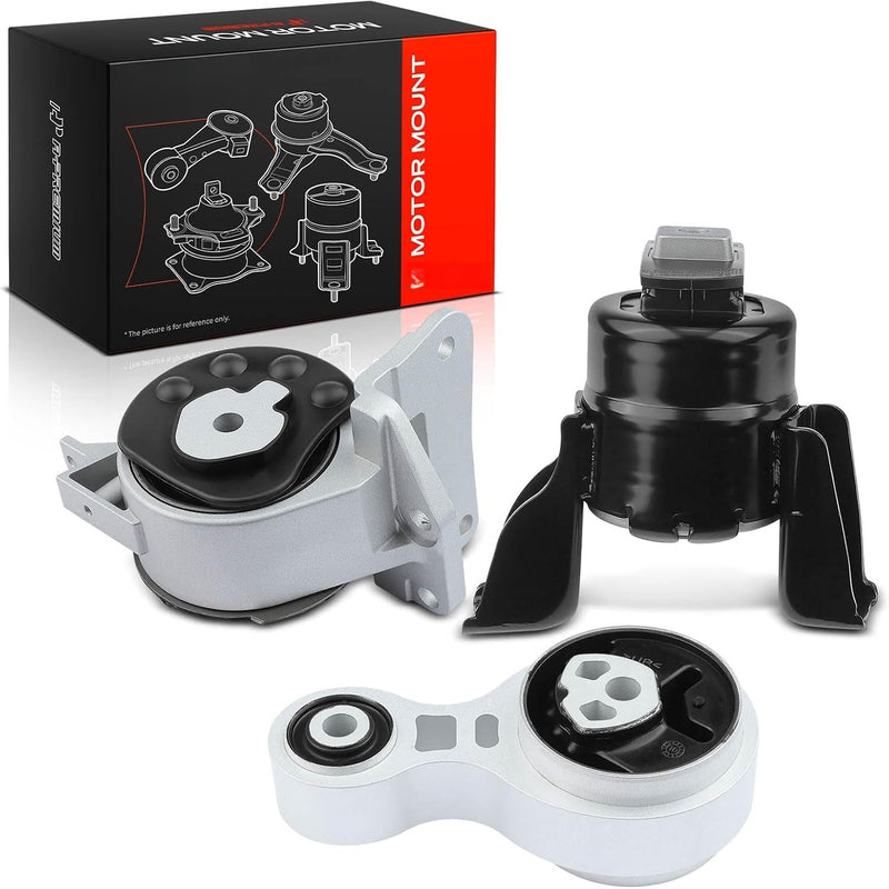Engine, Transmission and Torque Strut Mount Set of 3 for Ford Fusion 2010-2012, Mercury Milan 2010-2011 2.5L Automatic