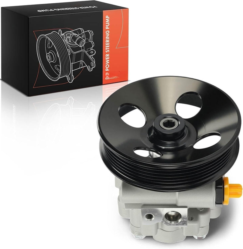 Power Steering Pump with 6-Groove Pulley for Chevrolet Equinox, GMC Terrain 2010-2012 3.0L, 2013-2017 3.6L V6