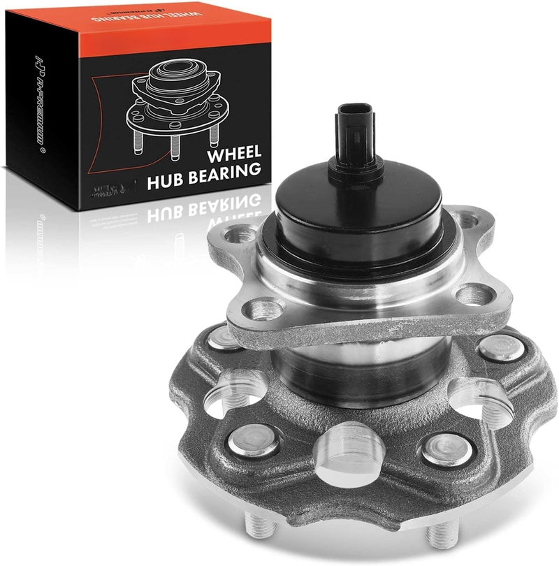 Rear Wheel Bearing and Hub Assembly with ABS Sensor, 5-Lug, for Toyota Prius V 2012-2018, Mirai 2016-2020