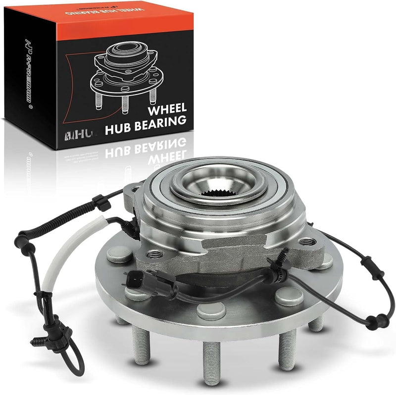 Front Wheel Bearing and Hub Assembly for Ram 2500 2014-2018, Ram 3500 2013-2018, 8-Lug, with ABS Sensor