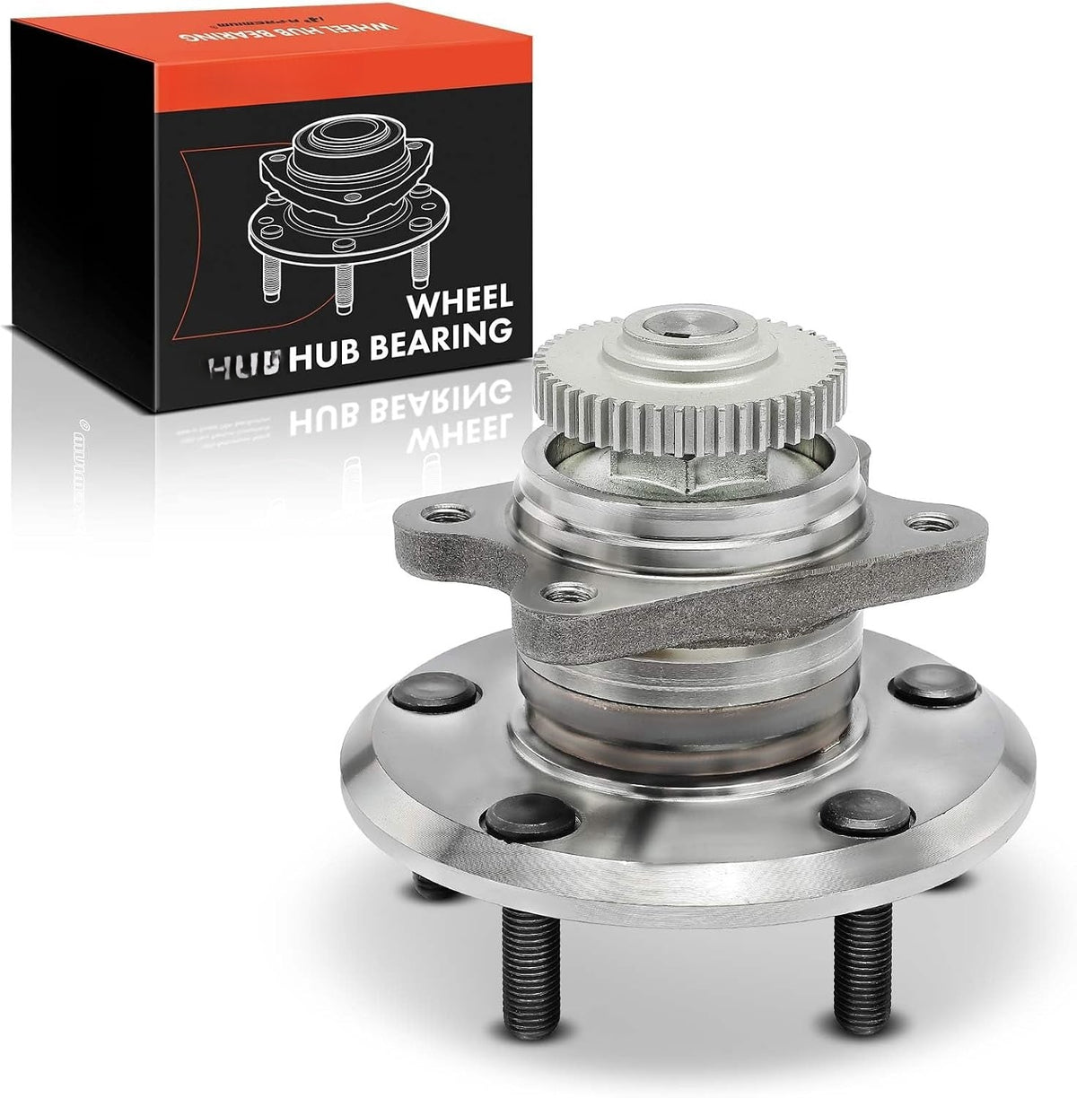 Rear Wheel Bearing and Hub Assembly with ABS Ring for Hyundai Sonata 2006-2009, Kia Optima 2006-2008, 5-Lug